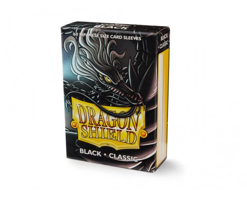 Dragon Shield Japanese Art Sleeves - Classic Black (60 Sleeves)