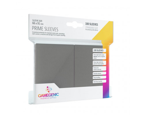 Gamegenic - Prime Sleeves Gray (100 Sleeves)