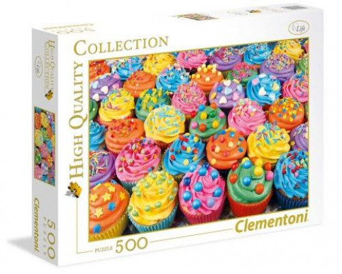 Clementoni Puzzle 500 elementów. HQC - Colorful Cupcakes (35057 CLEMENTONI)