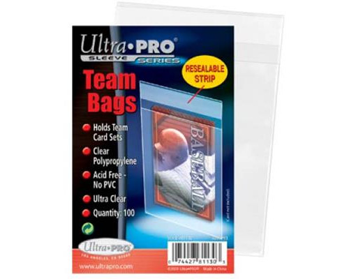 UP - Team Bags - Resealable Sleeves (100 Bags)