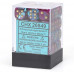 Chessex Gemini 12mm d6 Dice Blocks with pips Dice Blocks (36 Dice) - Purple-Teal w/gold