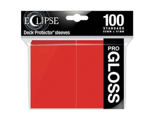 UP - Standard Sleeves - Gloss Eclipse - Apple Red (100 Sleeves)