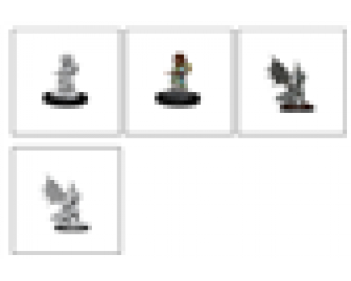 D&D Nolzur's Marvelous Miniatures: Silver Dragon Wyrmling & Female Halfling