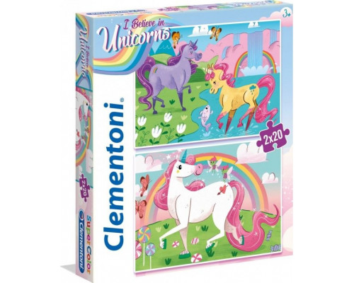 Clementoni Puzzle 2x20el I Believe in Unicorns