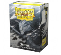 Dragon Shield Dual Matte Sleeves - Snow 'Nirin' (100 Sleeves)