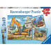 Ravensburger Puzzle 3x49  - Duże maszyny budowlane