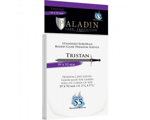 Paladin Sleeves - Tristan Premium Standard European 59x92mm (55 Sleeves)