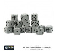 Bolt Action - German Balkenkreuz D6 Dice (16)