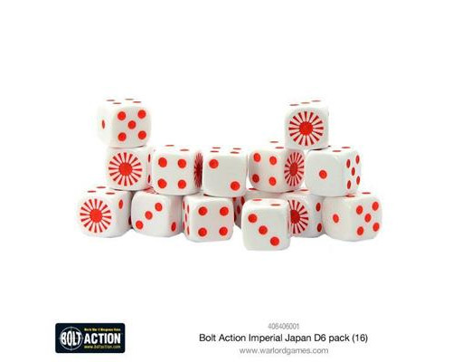 Bolt Action - Imperial Japanese D6 Dice (16)