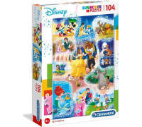 Clementoni Puzzle 104 elementów Disney Dance Time