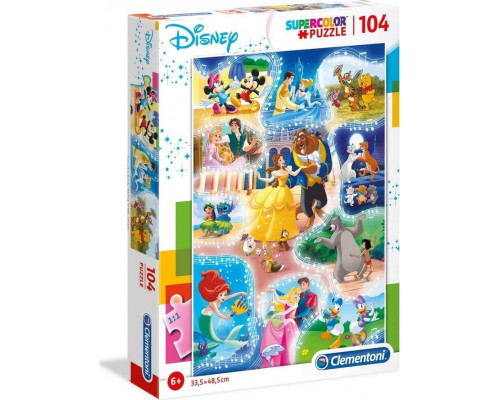 Clementoni Puzzle 104 elementów Disney Dance Time