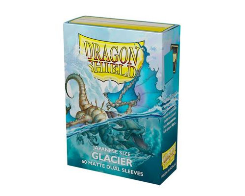 Dragon Shield Japanese size Matte Dual Sleeves - Glacier Miniom (60 Sleeves)