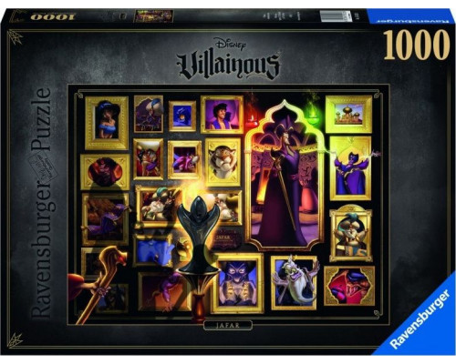 Ravensburger Puzzle 1000 Czarne charaktery Disneya Dżafar