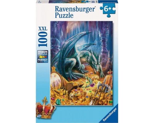 Ravensburger Puzzle 100 Smok w jaskini XXL
