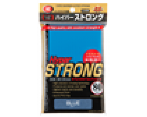 KMC Standard Sleeves - Hyper STRONG Blue (80 Sleeves)