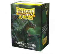 Dragon Shield Standard size Matte Sleeves - Forest Green (100 Sleeves)