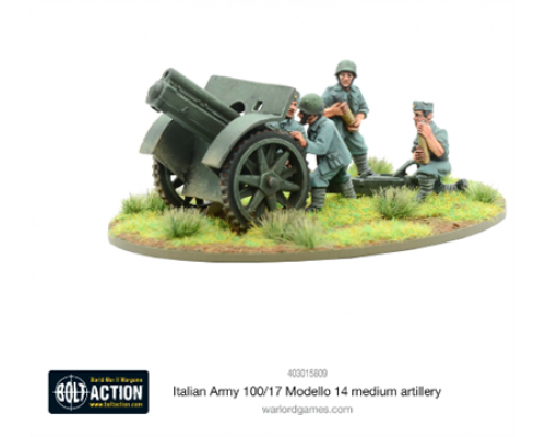 Bolt Action - Italian Army 100/17 Modello 14 medium artillery - EN