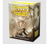 Dragon Shield Standard size Matte Dual Sleeves - Valor (100 Sleeves)