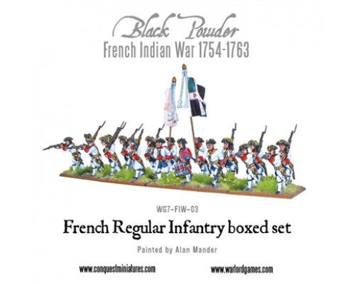 Black Powder French Indian War - French Regular Infantry - EN