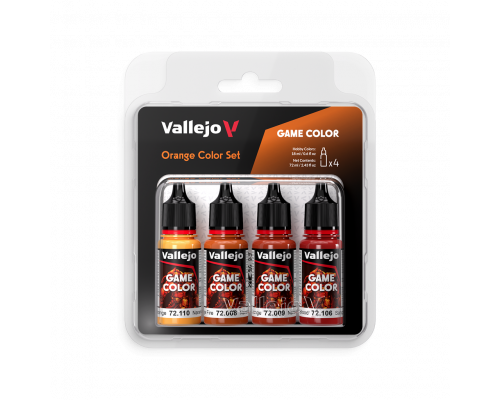 Vallejo - Game Color / 4 colors - Orange Color Set 18 ml