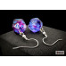 Chessex Hook Earrings Nebula Nocturnal Mini-Poly d20 Pair