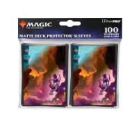 UP - Bloomburrow 100ct Deck Protector Sleeves Red for Magic: The Gathering (100 Sleeves)