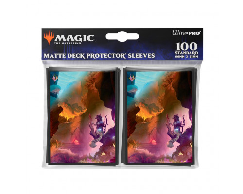 UP - Bloomburrow 100ct Deck Protector Sleeves Red for Magic: The Gathering (100 Sleeves)