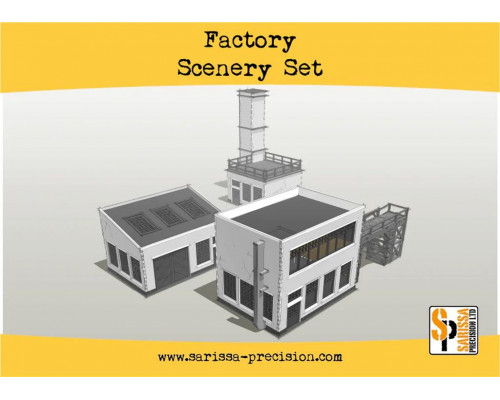 Sarissa Hobby & Terrain - Factory Scenery Set