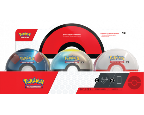 PKM - October Poké Ball Tin 2024 Display (6 Units) - EN