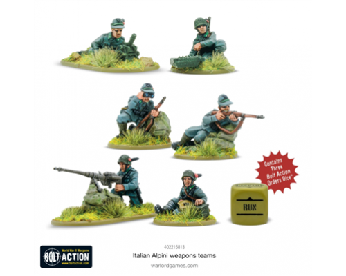 Bolt Action - Italian Alpini Weapons Teams - EN