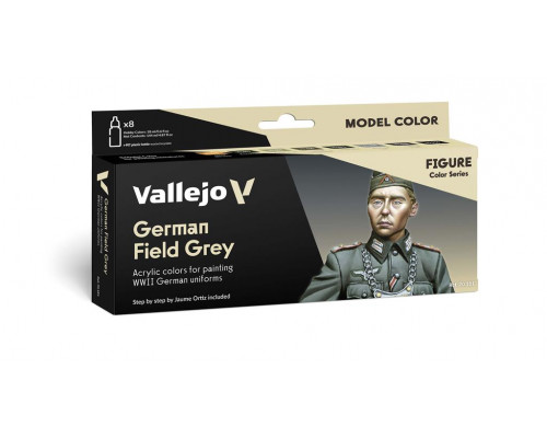 Vallejo - Model Color / Figure / 8 colors set - German Field Grey by Jaume Ortiz 18 ml
