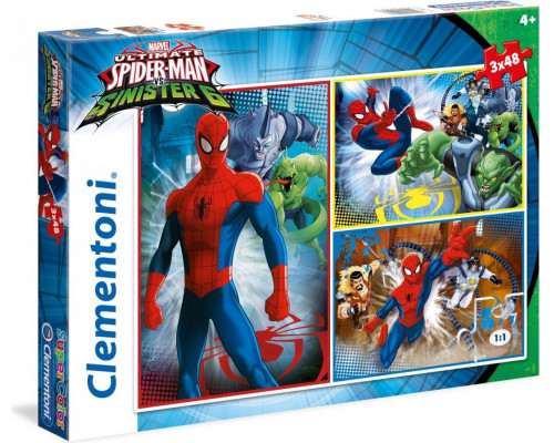 Clementoni 3x48 elementów, Ultimate Spider-man