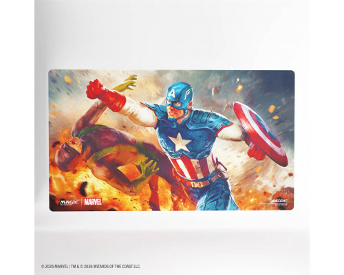Magic: The Gathering | Marvel Super Heroes Prime Playmat - Captain America, Super-Soldier