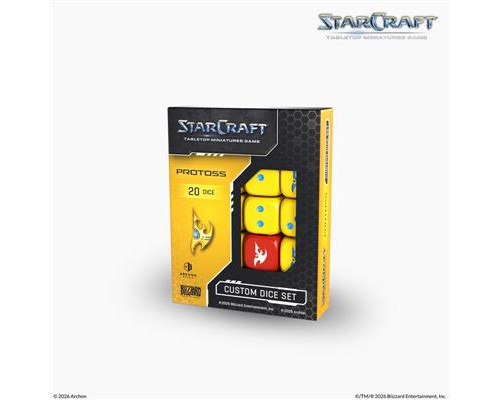StarCraft® The Miniatures Game - PROTOSS CUSTOM DICE SET