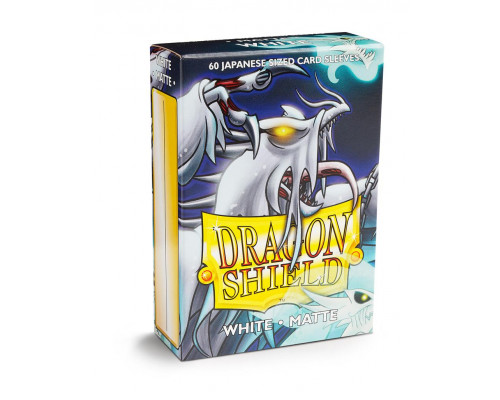 Dragon Shield Small Sleeves - Japanese Matte White (60 Sleeves)