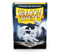 Dragon Shield Standard Sleeves - Matte White (60 Sleeves)