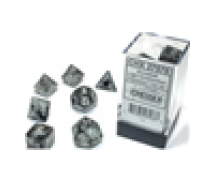 Chessex Borealis 12mm d6 Light Smoke/silver Luminary Dice Block (36 dice)