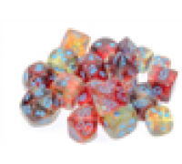 Chessex 16mm d6 Blocks - Nebula TM 16mm d6 Primary/blue Luminary Dice Block™ (12 dice)