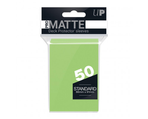 UP - Standard Sleeves - Pro-Matte - Non Glare - Lime Green (50 Sleeves)