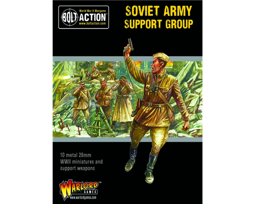 Bolt Action - Soviet Army Support Group (HQ, Mortar & MMG) - EN