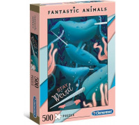 Clementoni Puzzle 500 Fantastic Animals Narwhal