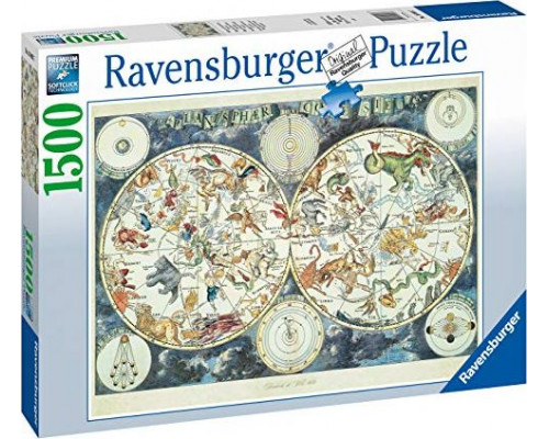 Ravensburger Puzzle Mapa Świata Fantastyczne zwierzęta