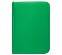 UP - Vivid 4-Pocket Zippered PRO-Binder: Green