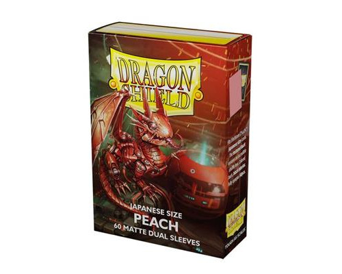 Dragon Shield Japanese size Matte Dual Sleeves - Peach Piip (60 Sleeves)