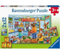 Ravensburger Puzzle 2x12 W supermarkecie