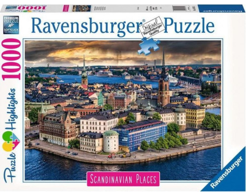 Ravensburger Puzzle 1000el Skandynawskie miasto widok 167425