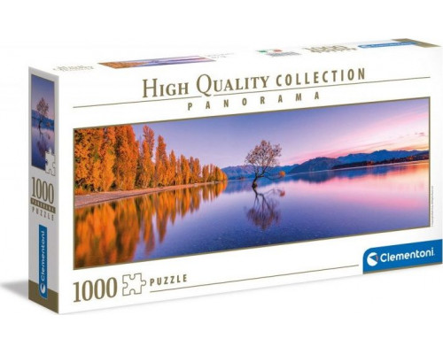 Clementoni Puzzle 1000el panorama Widok na jezioro Wanaka Tree 39608