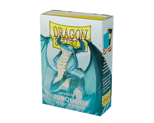 Dragon Shield Japanese size Matte Sleeves Turquoise 'Yadolom' (60 Sleeves)