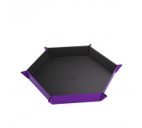 Gamegenic - Magnetic Dice Tray Hexagonal Black/Purple