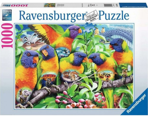 Ravensburger Puzzle 2D 1000 elementów Kraina Lorikeet